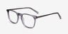 Tuesday Gray Acetate-metalEyeglass Frames from EyeBuyDirect, Angle View