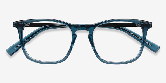 Tuesday Green Acetate-metalEyeglass Frames from EyeBuyDirect, Closed View
