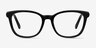 Kat Black Acetate-metalEyeglass Frames from EyeBuyDirect, Front View