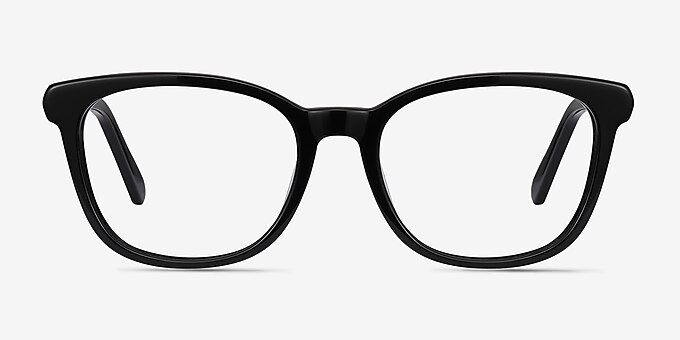 Kat Black Acetate-metal Eyeglass Frames