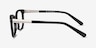 Kat Black Acetate-metalEyeglass Frames from EyeBuyDirect, Side View