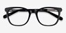 Kat Black Acetate-metalEyeglass Frames from EyeBuyDirect, Closed View