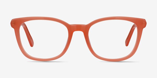 Kat Orange Acetate-metal Montures de lunettes de vue