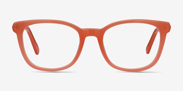 Kat Orange Acetate-metalEyeglass Frames from EyeBuyDirect, Front View