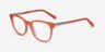 Kat Orange Acetate-metalEyeglass Frames from EyeBuyDirect, Angle View