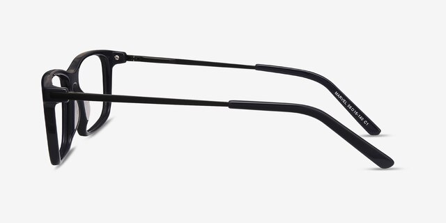 Marvel Bleu Acetate-metalMontures de lunettes de vue d'EyeBuyDirect, Vue de Côté