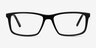 Marvel Black Acetate-metalEyeglass Frames from EyeBuyDirect, Front View