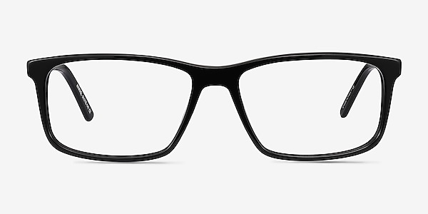 Marvel Black Acetate-metal Eyeglass Frames