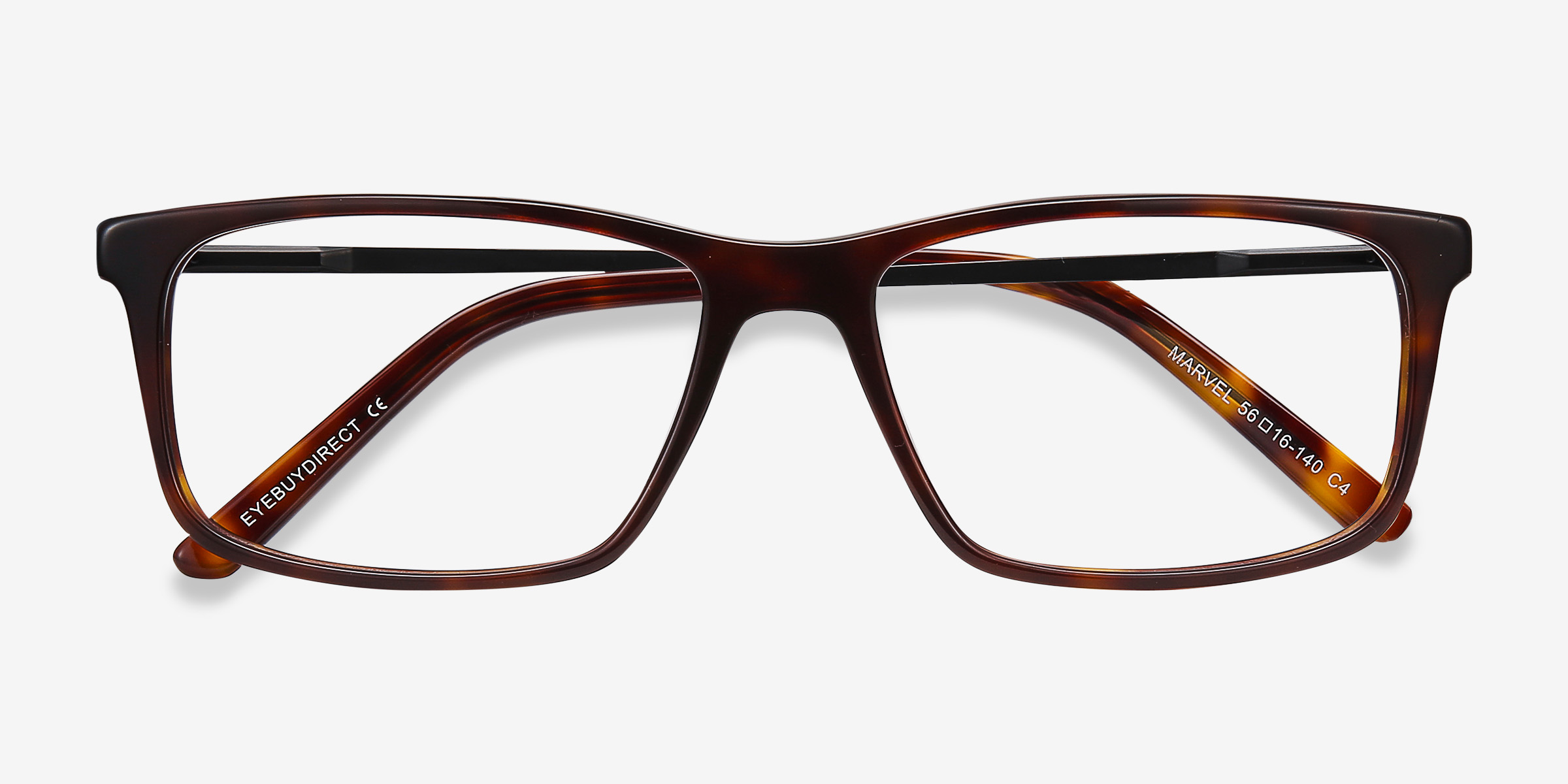 Marvel Rectangle Tortoise Glasses for Men | Eyebuydirect