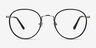 Alchemist Noir Acetate-metalMontures de lunettes de vue d'EyeBuyDirect, Vue de Face