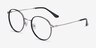 Alchemist Noir Acetate-metalMontures de lunettes de vue d'EyeBuyDirect, Vue d'Angle