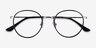 Alchemist Noir Acetate-metalMontures de lunettes de vue d'EyeBuyDirect, Vue Rapprochée