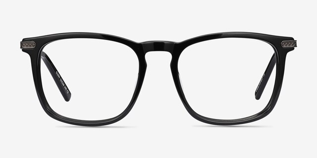 Glory Black AcetateEyeglass Frames from EyeBuyDirect, Front View
