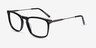 Glory Black AcetateEyeglass Frames from EyeBuyDirect, Angle View