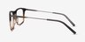 Glory Gray Striped Acetate-metalEyeglass Frames from EyeBuyDirect, Side View