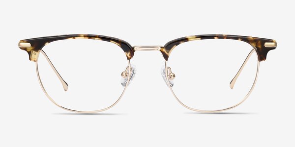 Relive Tortoise Golden Acetate-metal Montures de lunettes de vue