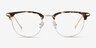 Relive Tortoise Golden Acetate-metalEyeglass Frames from EyeBuyDirect, Front View
