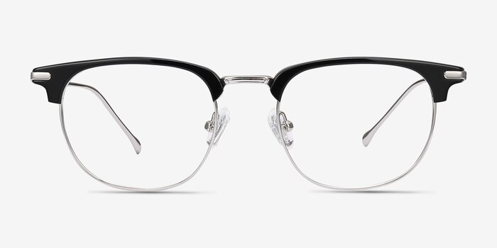 Relive Black Silver Acetate-metal Eyeglass Frames from EyeBuyDirect