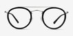 Architect Black Silver Acetate, MetalEyeglass Frames from EyeBuyDirect, Front View