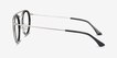 Architect Black Silver Acetate, MetalEyeglass Frames from EyeBuyDirect, Side View