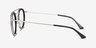Architect Black Silver Acetate-metalEyeglass Frames from EyeBuyDirect, Side View