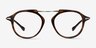 Terminal One Tortoise Bronze Acetate-metalEyeglass Frames from EyeBuyDirect, Front View