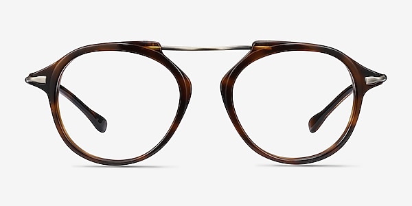 Terminal One Tortoise Bronze Acetate-metal Eyeglass Frames