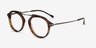 Terminal One Tortoise Bronze Acetate-metalEyeglass Frames from EyeBuyDirect, Angle View