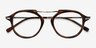Terminal One Tortoise Bronze Acetate-metalEyeglass Frames from EyeBuyDirect, Closed View