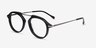 Terminal One Black Gunmetal Acetate-metalEyeglass Frames from EyeBuyDirect, Angle View