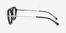 Terminal One Black Gunmetal Acetate-metalEyeglass Frames from EyeBuyDirect, Side View