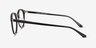 Fetching Black Golden Acetate-metalEyeglass Frames from EyeBuyDirect, Side View