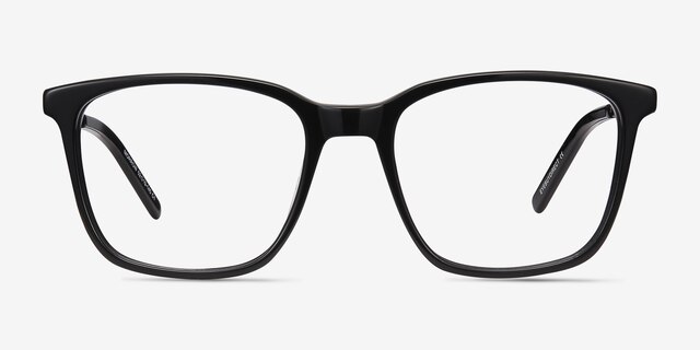 Morrow Black Acetate-metalEyeglass Frames from EyeBuyDirect, Front View