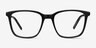 Morrow Black Acetate-metalEyeglass Frames from EyeBuyDirect, Front View