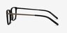 Morrow Black Acetate-metalEyeglass Frames from EyeBuyDirect, Side View
