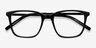 Morrow Black Acetate-metalEyeglass Frames from EyeBuyDirect, Closed View