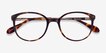 Lucy Tortoise Acetate, MetalEyeglass Frames from EyeBuyDirect, Closed View