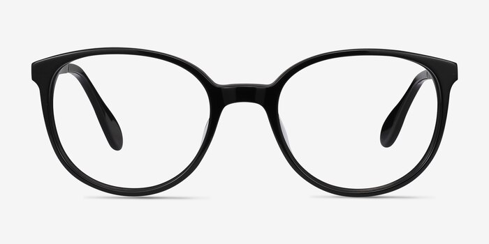 Lucy Noir Acetate-metal Montures de lunettes de vue d'EyeBuyDirect