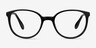 Lucy Black Acetate-metalEyeglass Frames from EyeBuyDirect, Front View