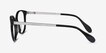 Lucy Black Acetate, MetalEyeglass Frames from EyeBuyDirect, Side View