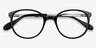 Lucy Black Acetate-metalEyeglass Frames from EyeBuyDirect, Closed View