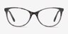 Cat&#039;s Meow Gray Floral Acetate-metalEyeglass Frames from EyeBuyDirect, Front View