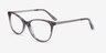 Cat&#039;s Meow Gray Floral Acetate-metalEyeglass Frames from EyeBuyDirect, Angle View
