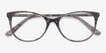 Cats Meow Gray Floral Acetate, MetalEyeglass Frames from EyeBuyDirect, Closed View