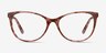 Cat&#039;s Meow Brown Floral Acetate-metalEyeglass Frames from EyeBuyDirect, Front View
