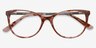 Cat&#039;s Meow Brown Floral Acetate-metalEyeglass Frames from EyeBuyDirect, Closed View