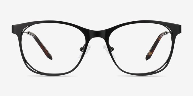 Nightfall Black AcetateEyeglass Frames from EyeBuyDirect, Front View