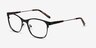 Nightfall Black AcetateEyeglass Frames from EyeBuyDirect, Angle View