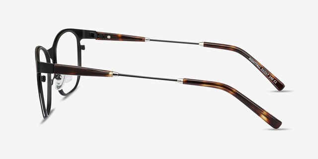 Nightfall Black AcetateEyeglass Frames from EyeBuyDirect, Side View