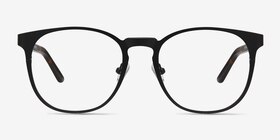 Resonance Noir Acetate-metal Montures de lunettes de vue d'EyeBuyDirect, Vue de Face